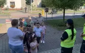 Spotkanie z policjantami w klasie pierwszej. 5