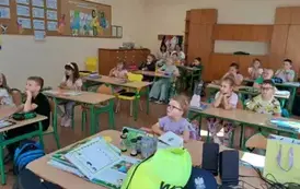 Spotkanie z policjantami w klasie pierwszej. 11