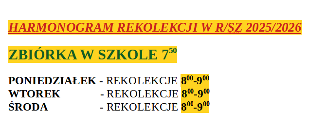 REKOLEKCJE