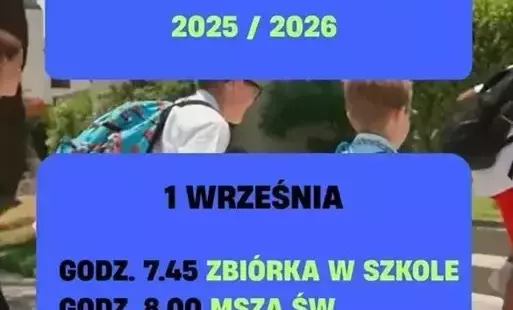 Zdjęcie do ROZPOCZĘCIE ROKU SZKOLNEGO 2025/2026